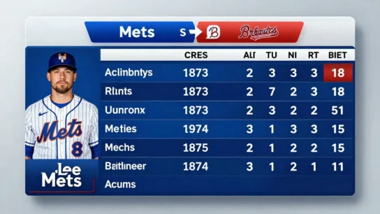 Mets vs Atlanta Braves Match Player Stats