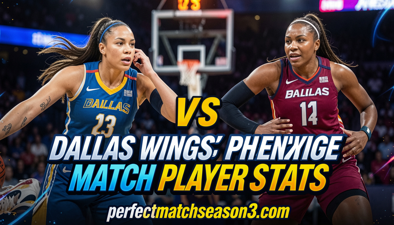 Dallas Wings vs Phoenix Mercury Match Player Stats