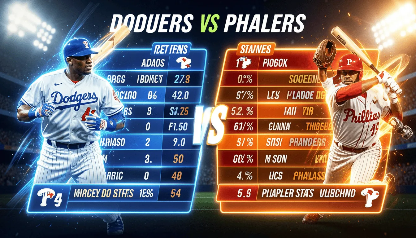 Dodgers vs Phillies Match Player Stats