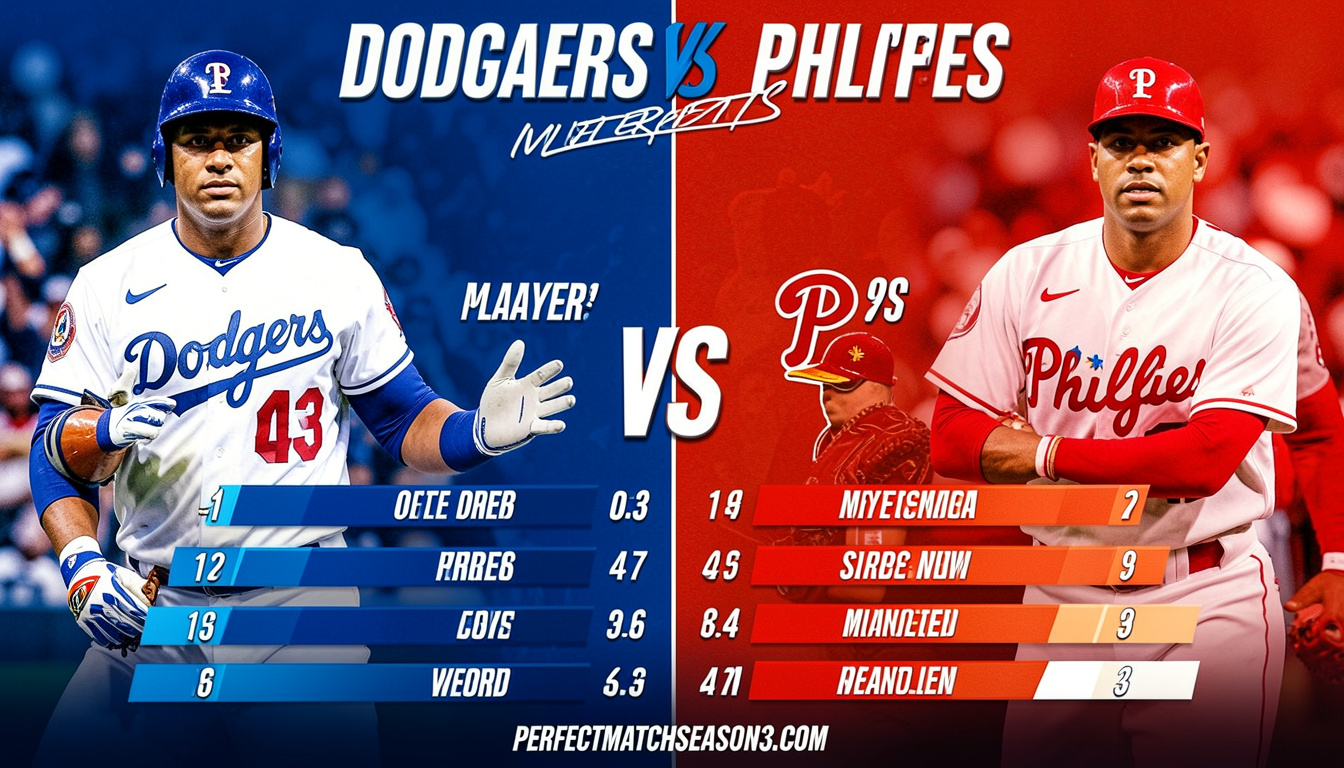 Dodgers vs Phillies Match Player Stats