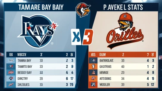 Tampa Bay Rays vs Baltimore Orioles Match Player Stats