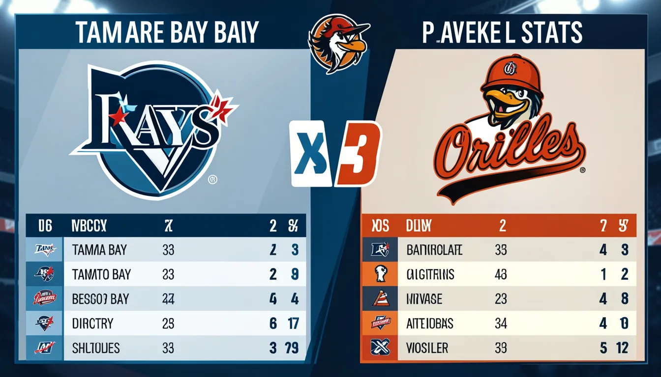 Tampa Bay Rays vs Baltimore Orioles Match Player Stats
