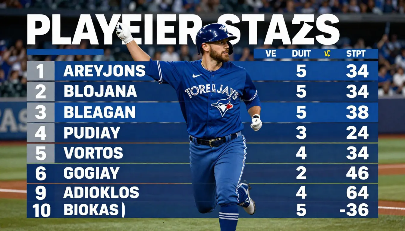 Toronto Blue Jays vs Dodgers Match Player Stats